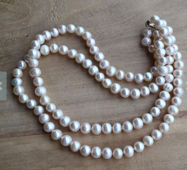 new arriver 2 rows white color freshwater pearl necklace,17-18 inches 8-9mm wedding birthday woman pearl jewellery, Black
new arriver 2 rows white color freshwater pearl necklace,17-18 inches 8-9mm wedding birthday woman pearl jewellery, Black