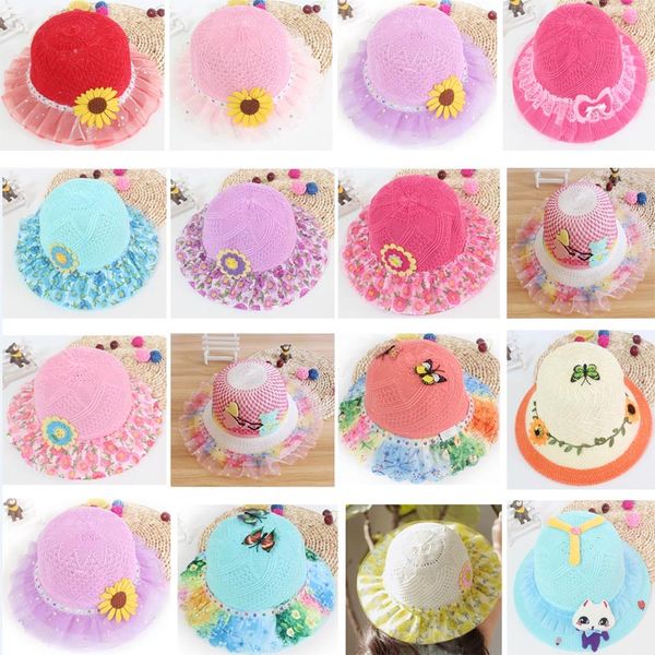 kids girls beach pools visor hats summer baby lace brim snaback hat cap children princess straw basin sun caps 40 styles hh7-1088
kids girls beach pools visor hats summer baby lace brim snaback hat cap children princess straw basin sun caps 40 styles hh7-1088