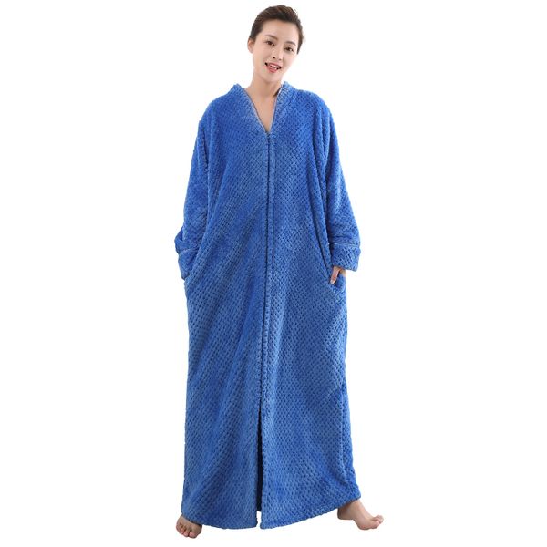 winter flannel women robes plus size long sleeve thick pregnant woman long sleepwear female bathrobe men loose nightgown, Black;red
winter flannel women robes plus size long sleeve thick pregnant woman long sleepwear female bathrobe men loose nightgown, Black;red