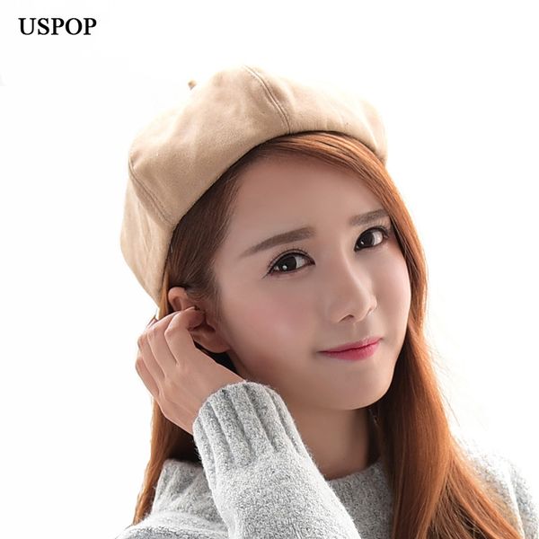 uspop 2018 fashion women beret new warm autumn hat female casual solid color thick octagonal hat, Blue;gray
uspop 2018 fashion women beret new warm autumn hat female casual solid color thick octagonal hat, Blue;gray