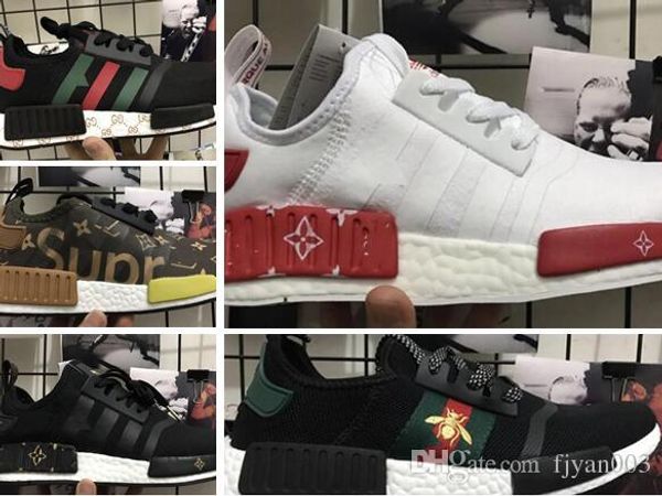 8runner primeknit white red blue runner sports shoes men woman running shoes, Black
8runner primeknit white red blue runner sports shoes men woman running shoes, Black