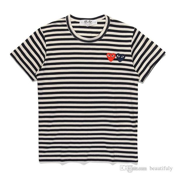 commes t shirt with cotton short sleeve des off holiday embroidery heart emoji garcons white strips cdg clothing, Black
commes t shirt with cotton short sleeve des off holiday embroidery heart emoji garcons white strips cdg clothing, Black