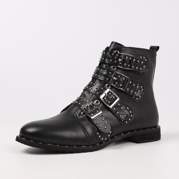 aike asia women's pointed women's boots fashion rivet belt buckle boots fashion brand design shoes xl eur35-43, Black
aike asia women's pointed women's boots fashion rivet belt buckle boots fashion brand design shoes xl eur35-43, Black