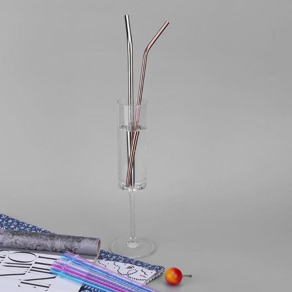 colorful stainless steel and hard straws with 2brushes reusable bent drinking straw set with brush party weddding supply
colorful stainless steel and hard straws with 2brushes reusable bent drinking straw set with brush party weddding supply
