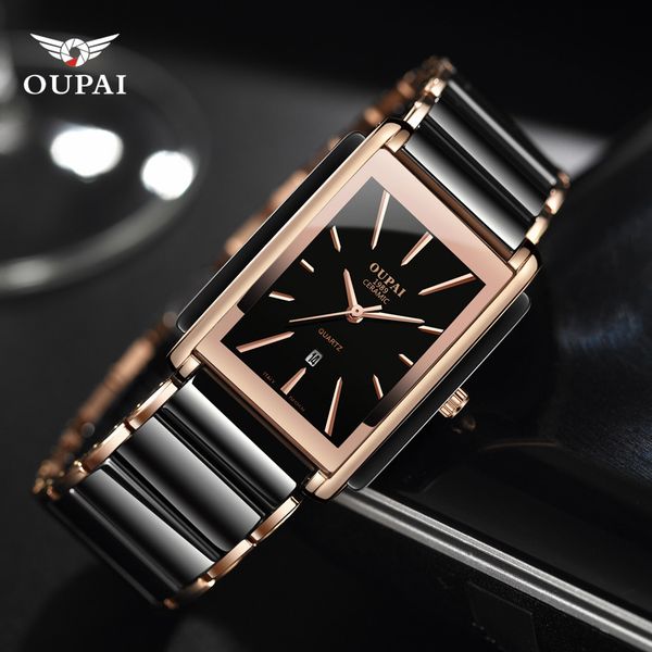 Luxury Ceramic square watches for mens couple clocks black men's quartz wristwatches waterproof man relojes
Luxury Ceramic square watches for mens couple clocks black men's quartz wristwatches waterproof man relojes