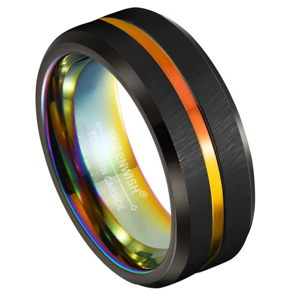 8mm rainbow tungsten rings 8mm mens tungsten wedding ring rainbow anodized groove center and ip plating mens jewelry, Slivery;golden
8mm rainbow tungsten rings 8mm mens tungsten wedding ring rainbow anodized groove center and ip plating mens jewelry, Slivery;golden