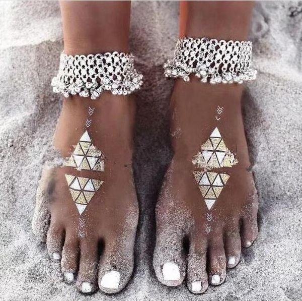 european and american fashion hollow bells and ornaments vintage ethnic fringed women's anklets, Red;blue
european and american fashion hollow bells and ornaments vintage ethnic fringed women's anklets, Red;blue