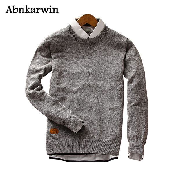 mens autumn winter pullover sweaters fashion man solid knitted sweater o-neck cotton knitwear clothing 2018 pull homme, White;black
mens autumn winter pullover sweaters fashion man solid knitted sweater o-neck cotton knitwear clothing 2018 pull homme, White;black