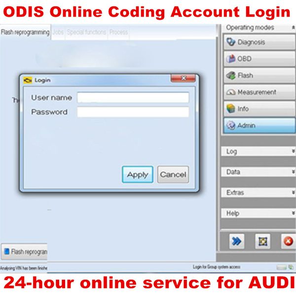odis online coding account login one time service for audi 4.2.3 for vag diagnostic interface 5054a 4.3.3 6154
odis online coding account login one time service for audi 4.2.3 for vag diagnostic interface 5054a 4.3.3 6154
