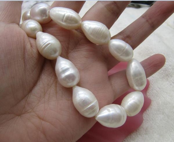 new fine pearls jewelry new 12-14mm genuine natural south sea white baroque pearl necklace 18", Silver
new fine pearls jewelry new 12-14mm genuine natural south sea white baroque pearl necklace 18", Silver