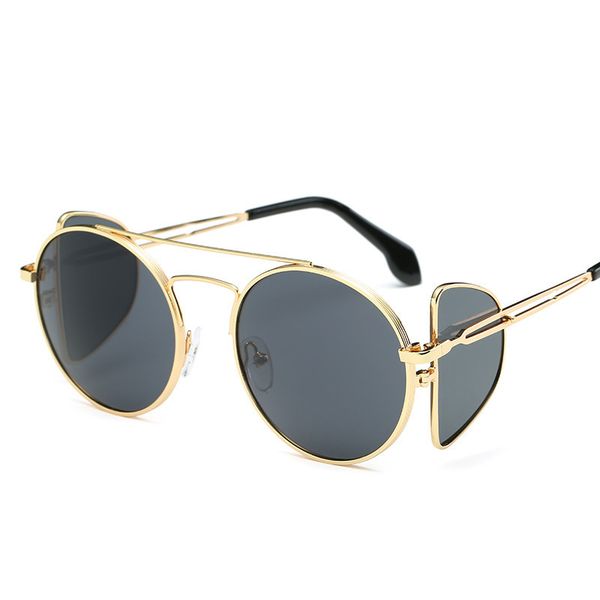 round steampunk sunglasses men brand women chic vintage sun glasses metal fashion female eyewear goggles uv400 black, White;black
round steampunk sunglasses men brand women chic vintage sun glasses metal fashion female eyewear goggles uv400 black, White;black