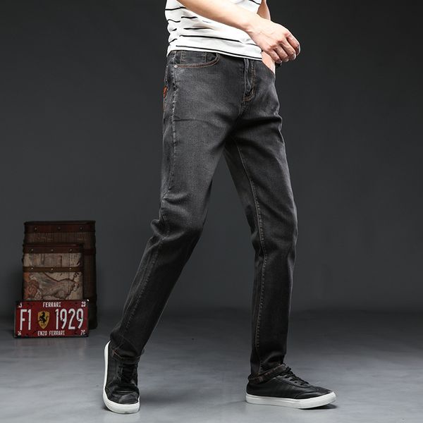 2018 autumn winter big size elastic jeans business casual straight tube loose fat pants trousers xd14011, Blue
2018 autumn winter big size elastic jeans business casual straight tube loose fat pants trousers xd14011, Blue
