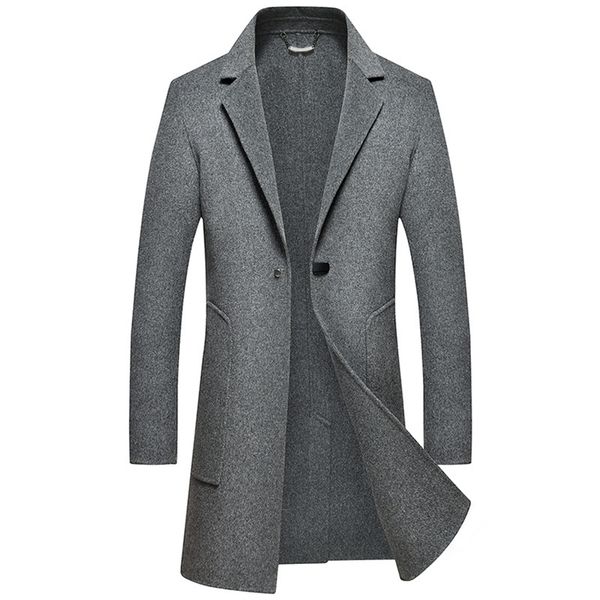 2018 winter 67% double sided wool cashmere overcoat jacket coat men business casual single breasted long coats men's coat m-3xl, Black
2018 winter 67% double sided wool cashmere overcoat jacket coat men business casual single breasted long coats men's coat m-3xl, Black