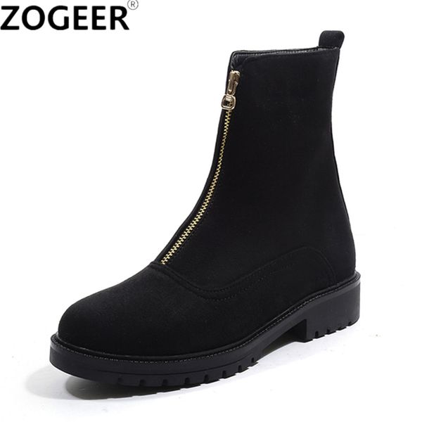 new spring autumn women boots fashion zipper black ankle boots casual low heel flock women shoes plus size 43
new spring autumn women boots fashion zipper black ankle boots casual low heel flock women shoes plus size 43