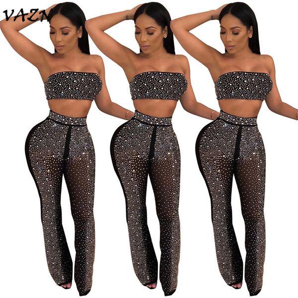 vazn 2018 autumn strapless jumpsuits women sleeveless beading 2-pieces jumpsuits ladies hollow out solid q139, Black;white
vazn 2018 autumn strapless jumpsuits women sleeveless beading 2-pieces jumpsuits ladies hollow out solid q139, Black;white
