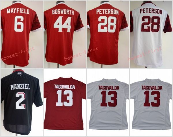 Women Oklahoma Sooners 6 Baker Mayfield Adrian Peterson Brian Bosworth Texas A&M Aggies Johnny Manziel Alabama Crimson Tide 13 Tua Tagovailo
Women Oklahoma Sooners 6 Baker Mayfield Adrian Peterson Brian Bosworth Texas A&M Aggies Johnny Manziel Alabama Crimson Tide 13 Tua Tagovailo