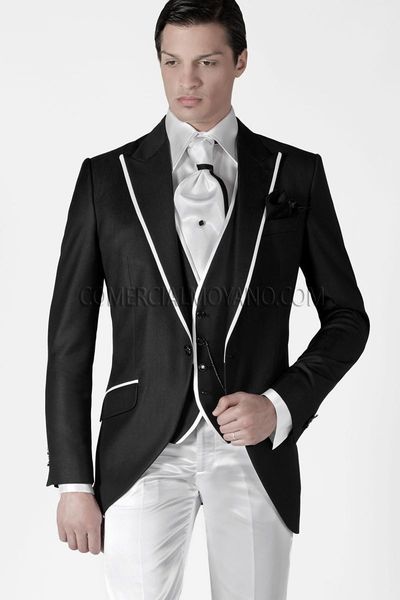 handsome groom wear black groomsmen one button groom tuxedos peak lapel men suits wedding/prom/dinner man blazer(jacket+pants+tie+vest), Black;gray
handsome groom wear black groomsmen one button groom tuxedos peak lapel men suits wedding/prom/dinner man blazer(jacket+pants+tie+vest), Black;gray