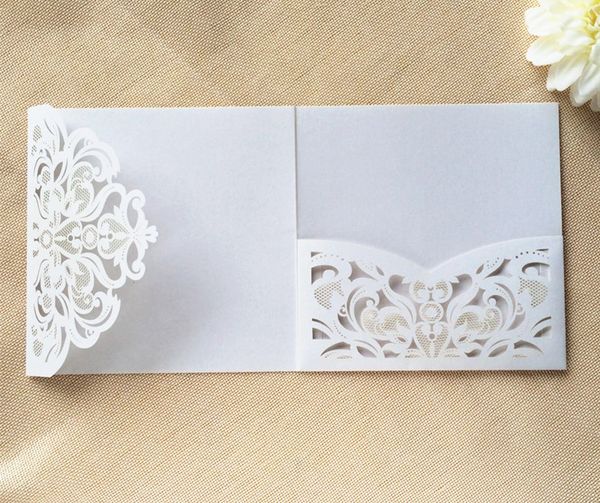 Classic wedding invitation envelop pocket tri-fold white floral laser cut party invites multi color free shipping
Classic wedding invitation envelop pocket tri-fold white floral laser cut party invites multi color free shipping