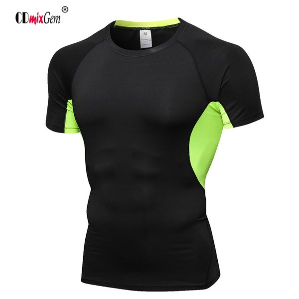 new short sleeve sport running shirt men qucik dry sport breathable fitness tight shirt bodybuilding sportswear men's tshirt, Black;blue
new short sleeve sport running shirt men qucik dry sport breathable fitness tight shirt bodybuilding sportswear men's tshirt, Black;blue