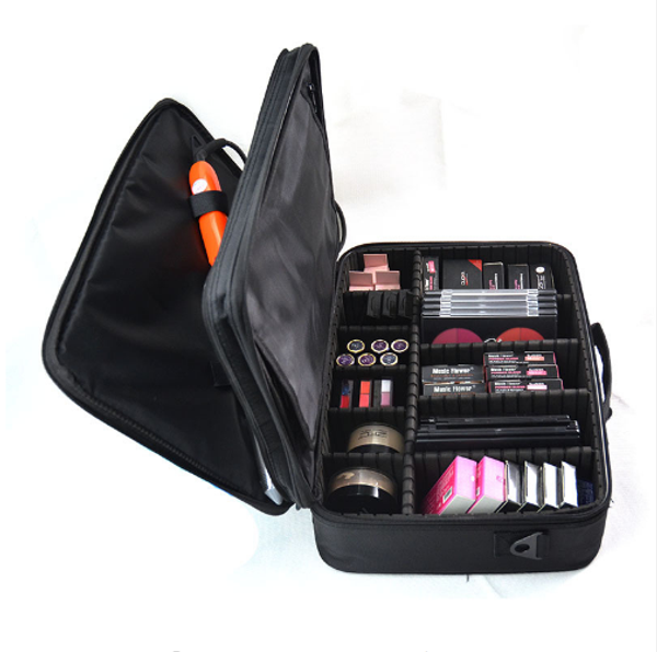 quality makeup women black high professional multi-function portable bag ladies case large capacity new cosmetic storage travel bag bwfxn, Red;black 
quality makeup women black high professional multi-function portable bag ladies case large capacity new cosmetic storage travel bag bwfxn, Red;black