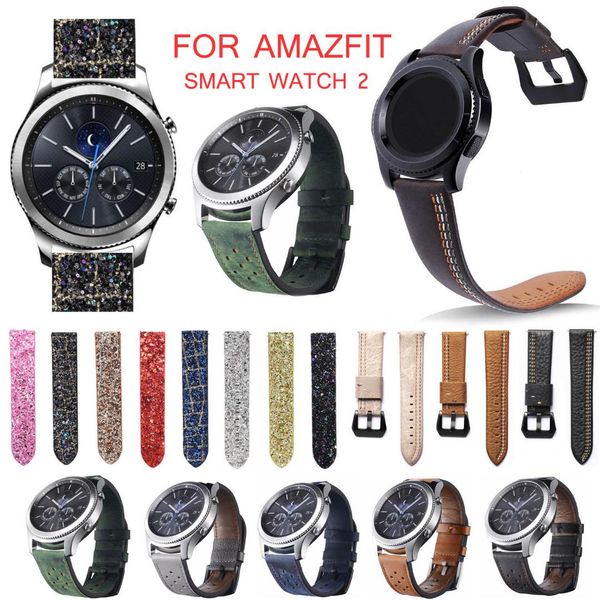 bling glitter leather band for huami amazfit smart watch stratos 2 pace 2 strap with breathable holes stitching watchband, Black;brown
bling glitter leather band for huami amazfit smart watch stratos 2 pace 2 strap with breathable holes stitching watchband, Black;brown