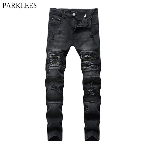 fashion hip hop men black jeans hombre casual distressed denim jeans men's slim skinny pants brand biker rock ripped, Blue
fashion hip hop men black jeans hombre casual distressed denim jeans men's slim skinny pants brand biker rock ripped, Blue
