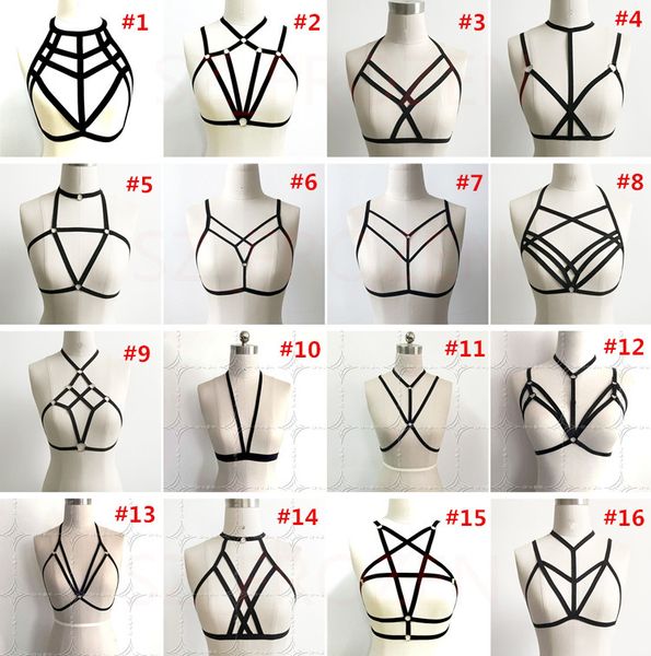 fashion bandage bra female goth lingerie elastic harness cage bra cupless lingerie bondage body elastic harness belt ship, White
fashion bandage bra female goth lingerie elastic harness cage bra cupless lingerie bondage body elastic harness belt ship, White