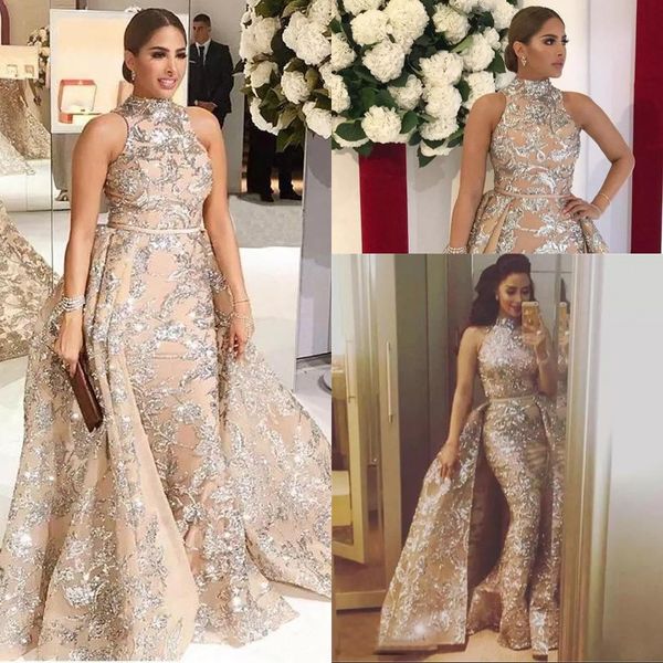 Luxury high neck mermaid evening dre e formal gown with over kirt new arrival ilver glitter powder fabric 2018 prom dre
Luxury high neck mermaid evening dre e formal gown with over kirt new arrival ilver glitter powder fabric 2018 prom dre