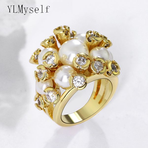 new latest trendy ring white pearl wholesale jewelry gift for women crystal cz flower rings, Golden;silver
new latest trendy ring white pearl wholesale jewelry gift for women crystal cz flower rings, Golden;silver