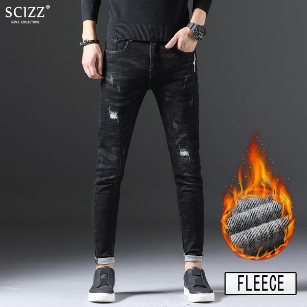 2018 new autumn and winter black fleece men jeans ripped stretch denim trousers men 18r3612, Blue
2018 new autumn and winter black fleece men jeans ripped stretch denim trousers men 18r3612, Blue