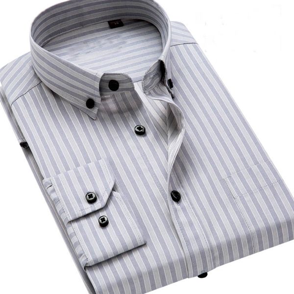 quality striped button down long sleeve slim fit men dress shirt male clothing business shirts -4xl mens shirts regular fit, White;black
quality striped button down long sleeve slim fit men dress shirt male clothing business shirts -4xl mens shirts regular fit, White;black