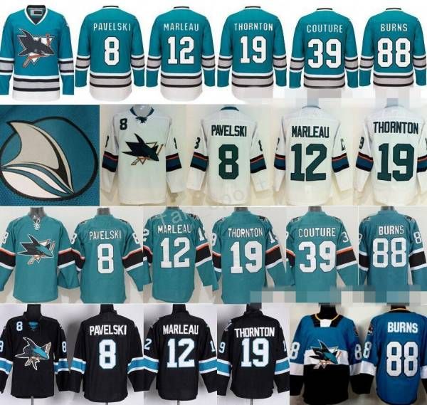 San Jose Sharks Ice Hockey Jerseys Stadium Series 8 Joe Pavelski 12 Patrick Marleau 19 Joe Thornton 39 Couture 88 Brent Burns
San Jose Sharks Ice Hockey Jerseys Stadium Series 8 Joe Pavelski 12 Patrick Marleau 19 Joe Thornton 39 Couture 88 Brent Burns