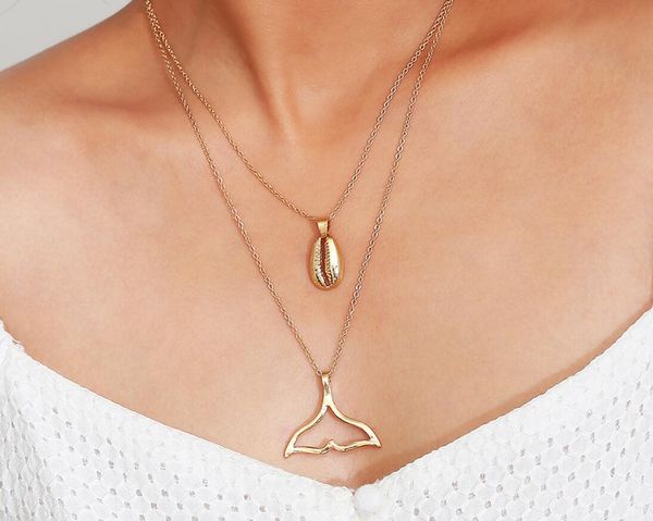 10pcs gold color shell mermaid necklace handmade fish tail long chain necklace layered collier female bridesmaid gift bohemian, Silver
10pcs gold color shell mermaid necklace handmade fish tail long chain necklace layered collier female bridesmaid gift bohemian, Silver