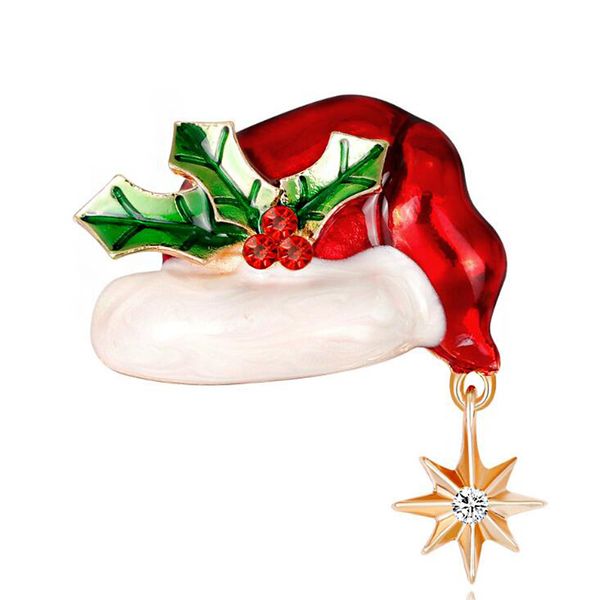 2019 new christmas ornaments vintage christmas hat brooch rhinestone alloy brooch couple party gifts, Gray
2019 new christmas ornaments vintage christmas hat brooch rhinestone alloy brooch couple party gifts, Gray