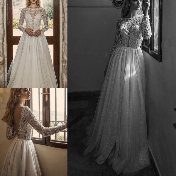 dany mizrachi 2018 кристалл свадебные платья с длинными рукавами спинки богемия свадебные платья бисер блестками пляж свадебное платье, White
dany mizrachi 2018 кристалл свадебные платья с длинными рукавами спинки богемия свадебные платья бисер блестками пляж свадебное платье, White