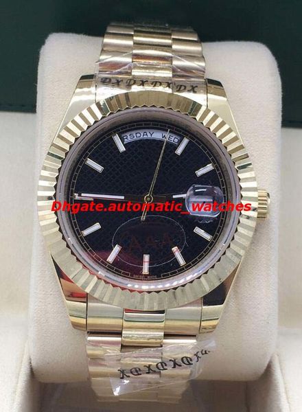 selling luxury watches 2 style 228238 18k yellow gold black diagonal motif dial 40mm automatic fashion men's watch wristwatch, Slivery;brown
selling luxury watches 2 style 228238 18k yellow gold black diagonal motif dial 40mm automatic fashion men's watch wristwatch, Slivery;brown