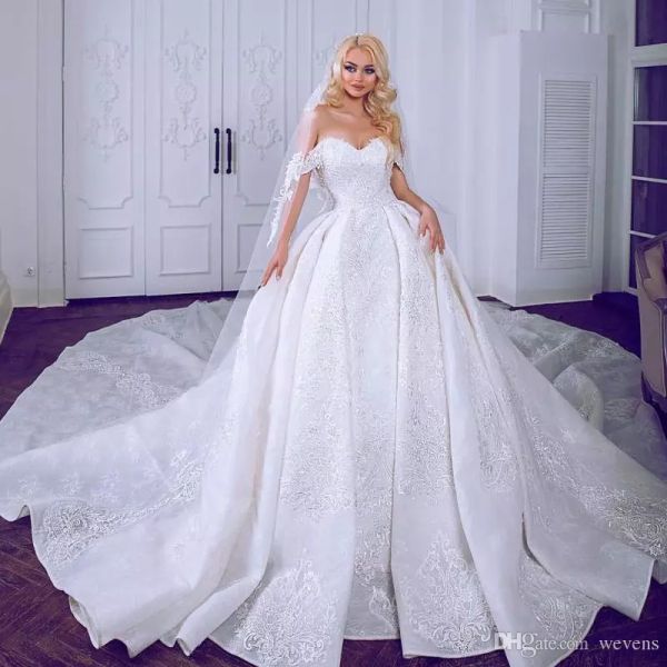 fabulous dubai princess wedding dresses gorgeous full lace appliques lace ball gown bridal dress off shoulder long train wedding gowns, White
fabulous dubai princess wedding dresses gorgeous full lace appliques lace ball gown bridal dress off shoulder long train wedding gowns, White