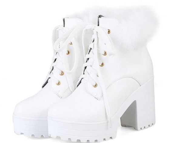 send 2018 women short boots high heels coarse heel waterproof table martin boots, Black
send 2018 women short boots high heels coarse heel waterproof table martin boots, Black