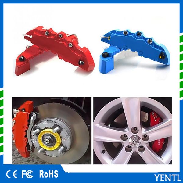2pcs/set abs car brake caliper front rear brake caliper cover case wheel hub decoration accessories front rear pliers