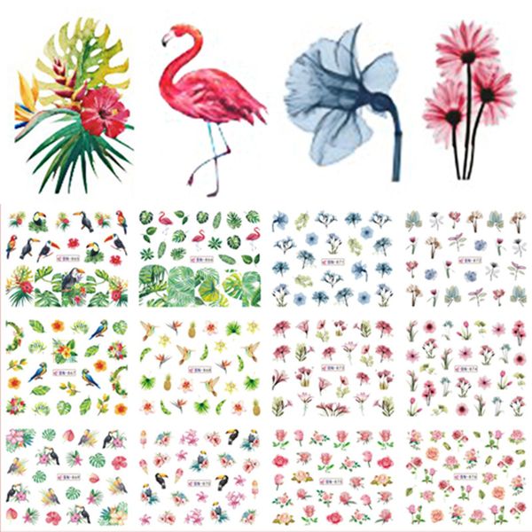 12 designs water decals slider summer jungle flamingo parrot flora watermark nail sticker decoration wraps manicure bn865-876, Black
12 designs water decals slider summer jungle flamingo parrot flora watermark nail sticker decoration wraps manicure bn865-876, Black