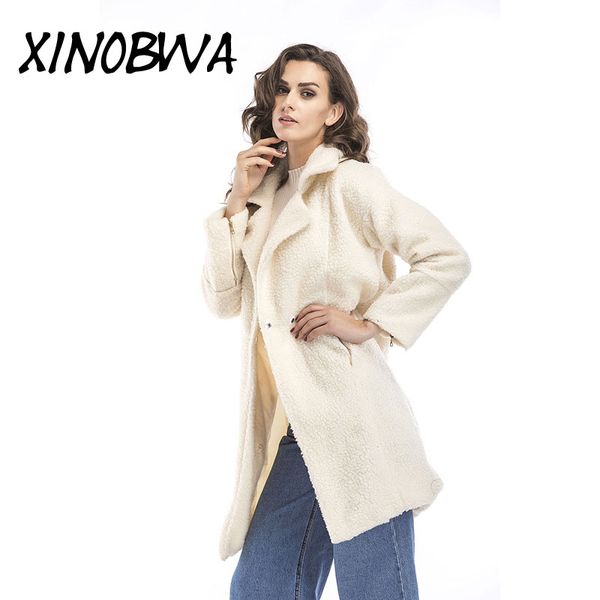 europe 2018 autumn winter woman fashion turn down collar thick open stitch wide waisted trench coats female thick warm outwear, Tan;black
europe 2018 autumn winter woman fashion turn down collar thick open stitch wide waisted trench coats female thick warm outwear, Tan;black