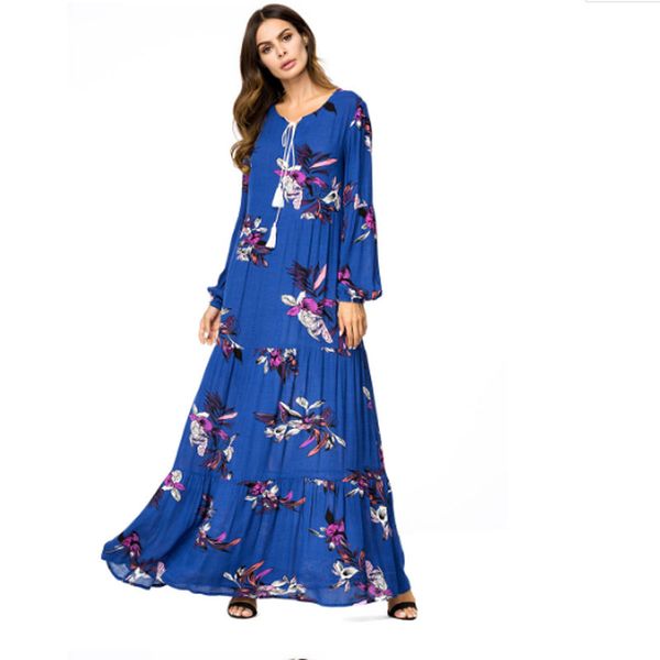 women royal blue muslim dress flower print o neck long plus size 4xl floral dress islamic saudi arabia abaya turkish dubai, Red
women royal blue muslim dress flower print o neck long plus size 4xl floral dress islamic saudi arabia abaya turkish dubai, Red
