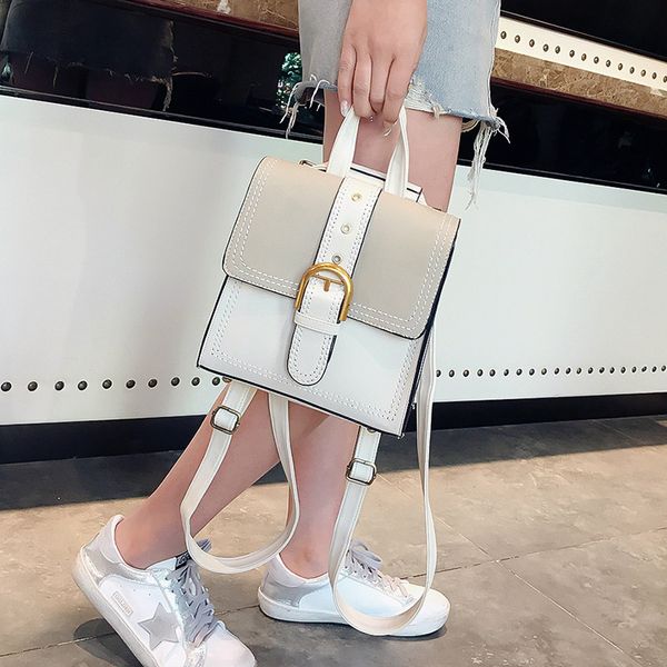 college of the new 2018 backpack handbag windmill suture pure color women's backpack soft face new packets
college of the new 2018 backpack handbag windmill suture pure color women's backpack soft face new packets