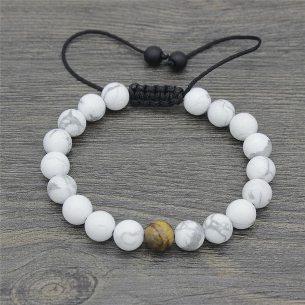 white lava stone onyx bead buddha bracelet stone charm tiger eye for women men, Black
white lava stone onyx bead buddha bracelet stone charm tiger eye for women men, Black