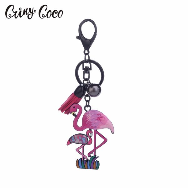 2018 cartoon flamingo pendant keychain for women girls colorful enamel animals swan charm key ring female bag key chains keyring, Silver
2018 cartoon flamingo pendant keychain for women girls colorful enamel animals swan charm key ring female bag key chains keyring, Silver