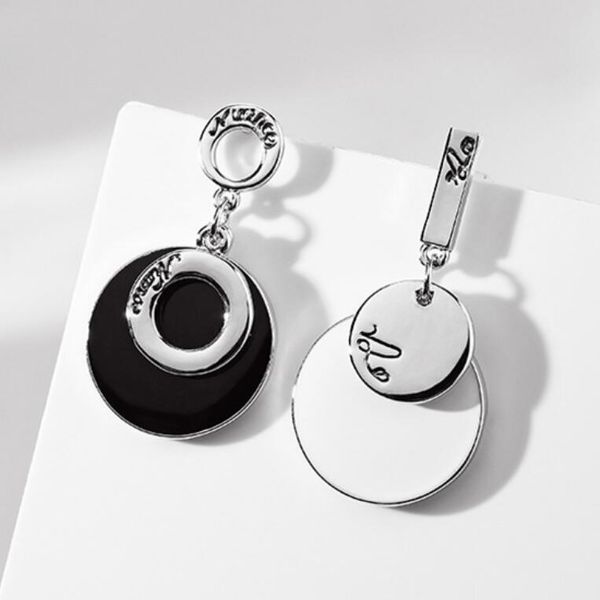 jewelry earrings for women s925 sterling silver needle black white dissymmetry circle round charm earrings fashion, Golden
jewelry earrings for women s925 sterling silver needle black white dissymmetry circle round charm earrings fashion, Golden