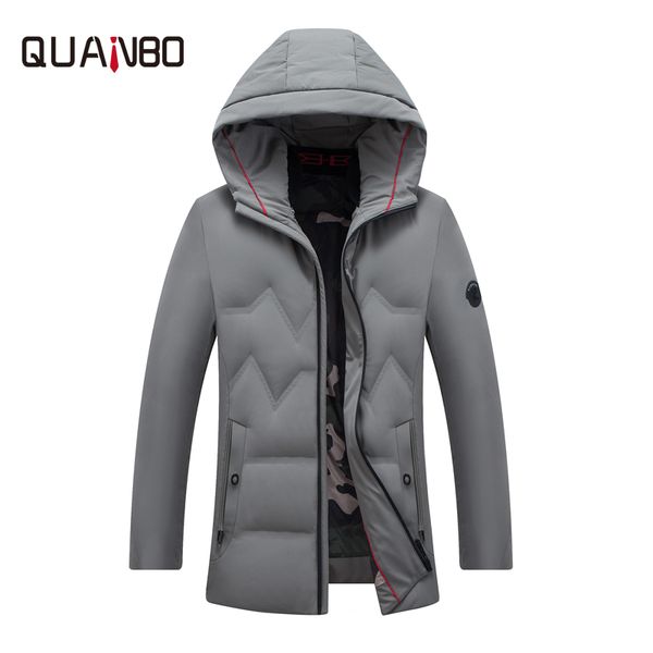 qunabo 2018 winter jacket 90% white duck down warm thick winter down jacket men's hooded youth zipper coat, Black
qunabo 2018 winter jacket 90% white duck down warm thick winter down jacket men's hooded youth zipper coat, Black