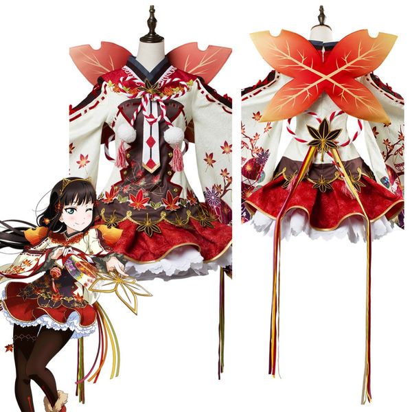love live dia kurosawa cosplay costume aqours maple leafs ver kimono dress cosplay costume halloween carnival, Black
love live dia kurosawa cosplay costume aqours maple leafs ver kimono dress cosplay costume halloween carnival, Black