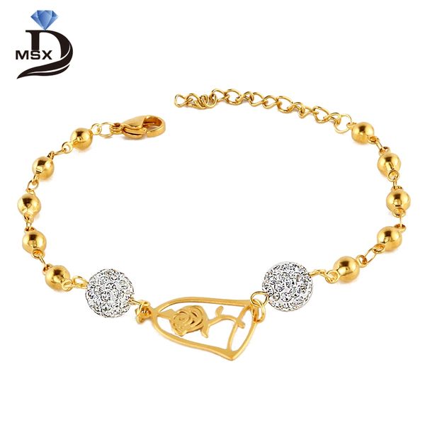 gold plating metal woman female bracelet bangle flower pendant cubic zirconia jewelry simple fashion lady wearing wristband gift, Black
gold plating metal woman female bracelet bangle flower pendant cubic zirconia jewelry simple fashion lady wearing wristband gift, Black