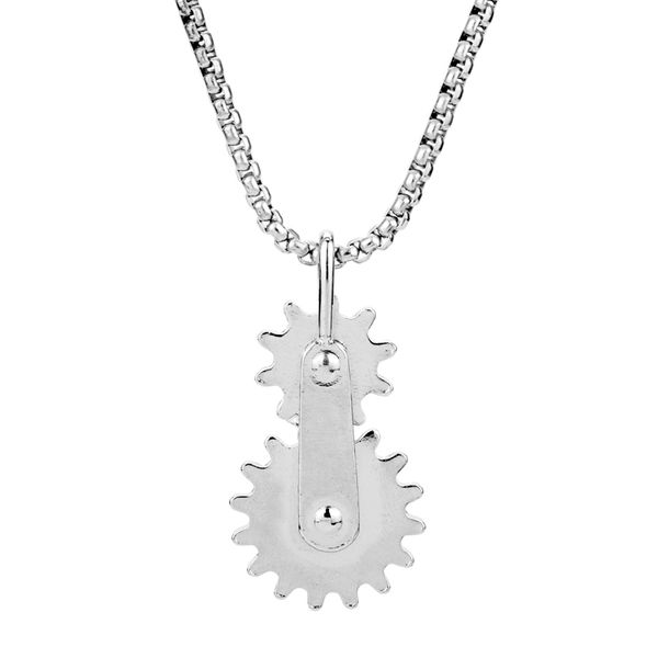 mqchun punk style rock biker style metal gear necklaces car wheels necklaces for women men gift-30, Silver
mqchun punk style rock biker style metal gear necklaces car wheels necklaces for women men gift-30, Silver